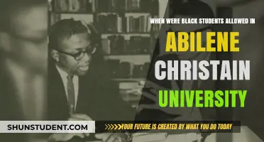 Abilene Christian University's Black Student Integration History