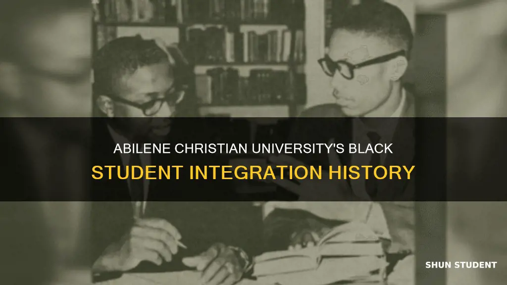 when were black students allowed in abilene christain university