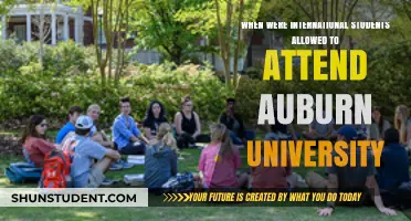 Auburn University Welcomed International Students Since