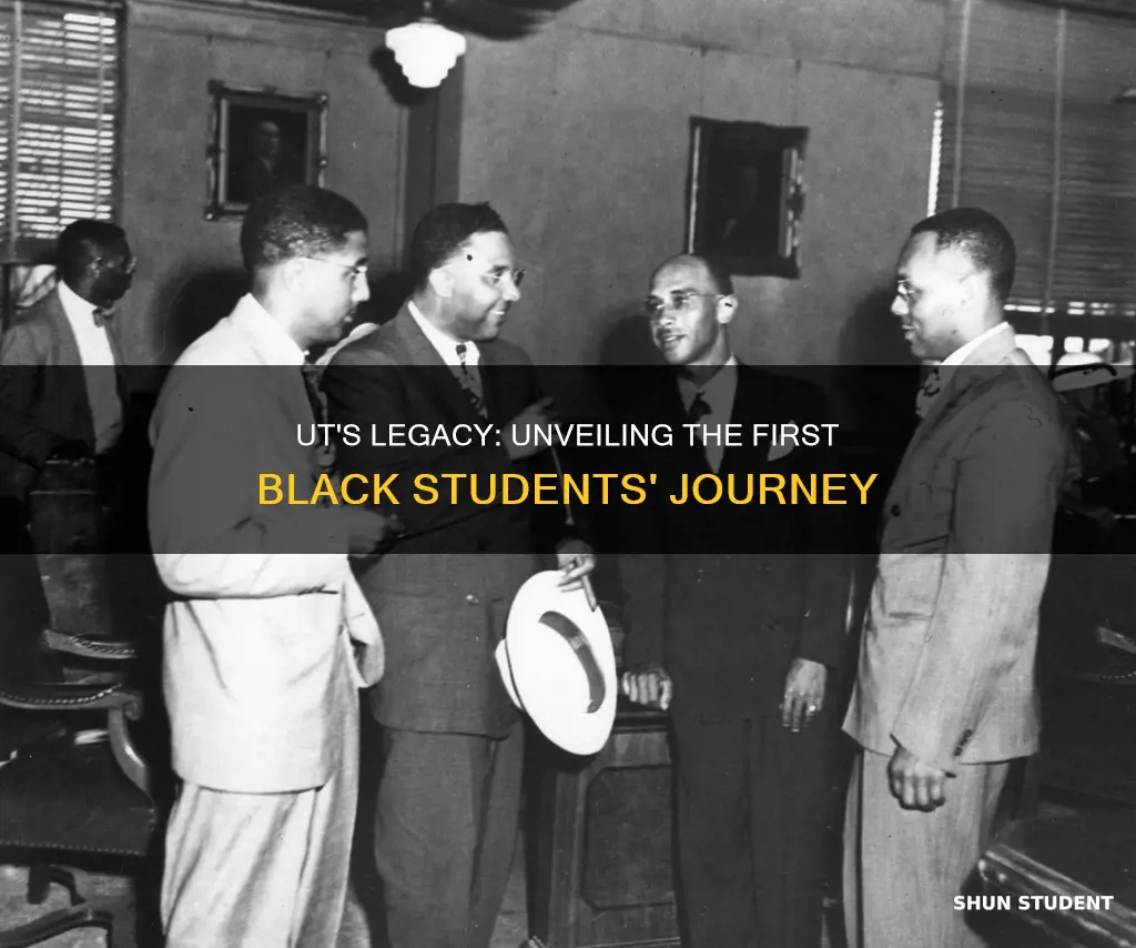 when were the first black students at university of texas