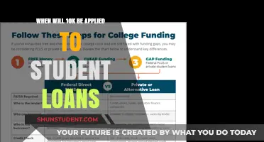 When Will the 10K Student Loan Forgiveness Plan Take Effect?
