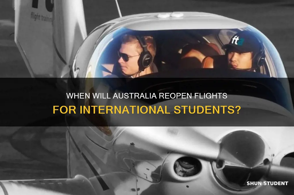 when will australia flights open for students