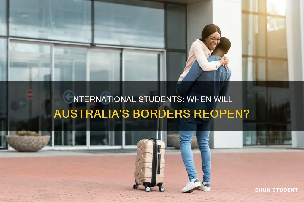 when will australia lift travel ban for international students