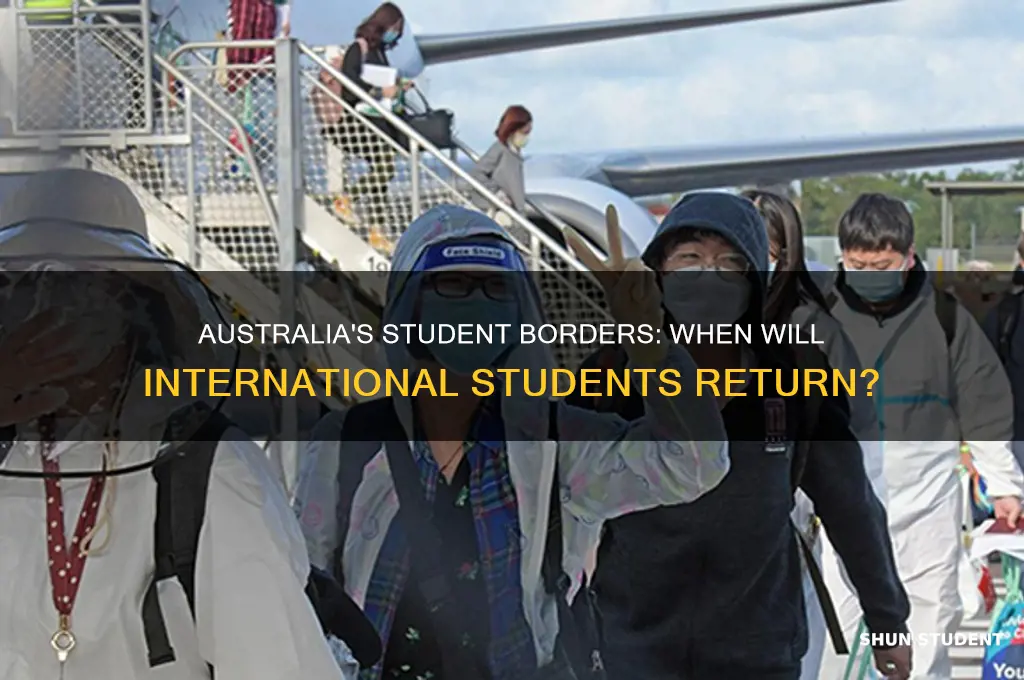 when will australia open for students