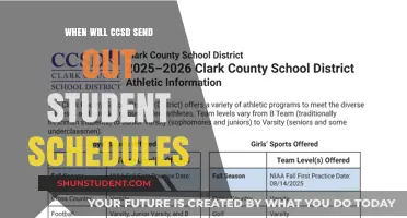 CCSD Student Schedules: Anticipated Release Date and What to Expect