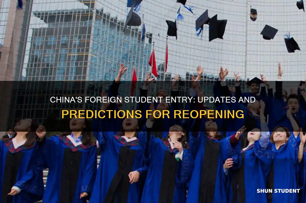 when will china allow foreign students