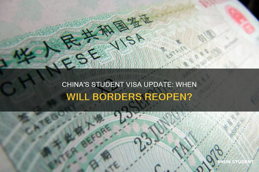 when will china open for students