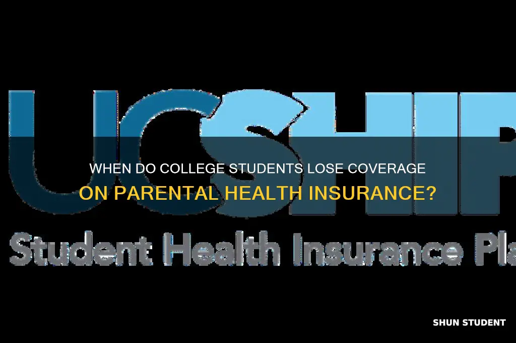 when will college student drop off my health insurance