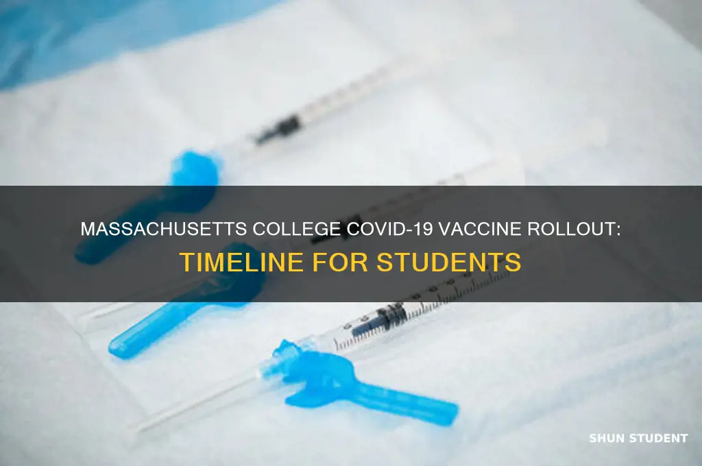 when will college students get covid vaccine massachusetts