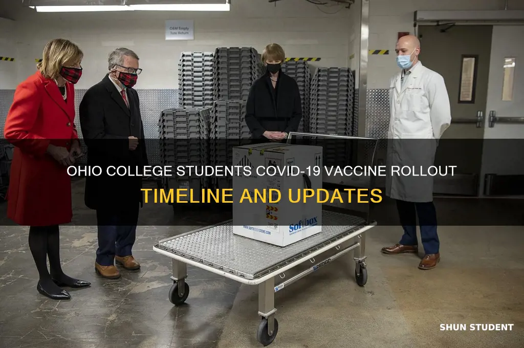 when will college students get covid vaccine ohio