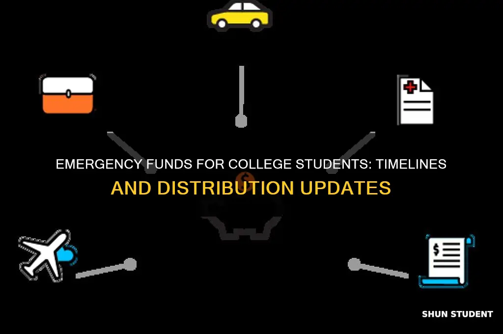 when will college students receive emergency funds