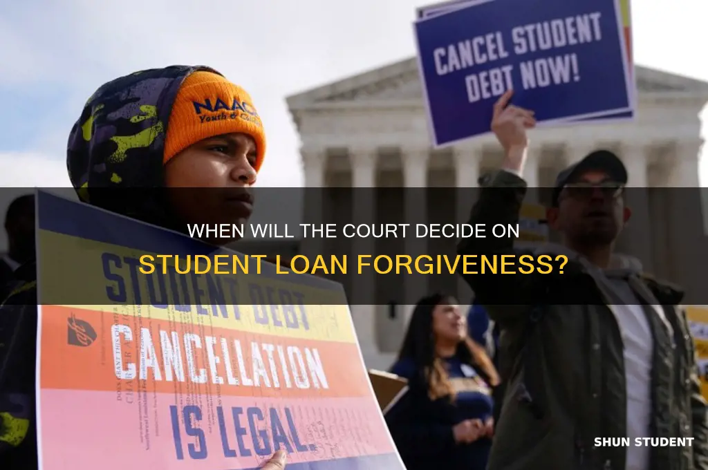 when will court decide on student loans