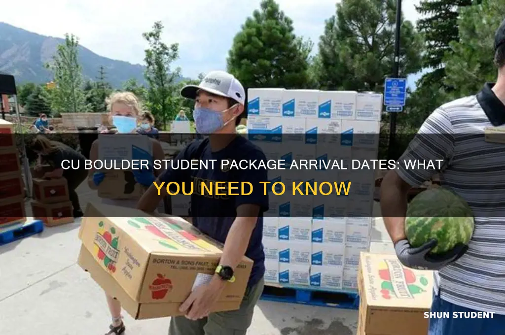 when will cu boulder recieve packages for students