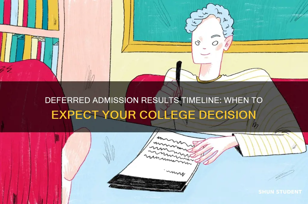 when will deferred students hear results