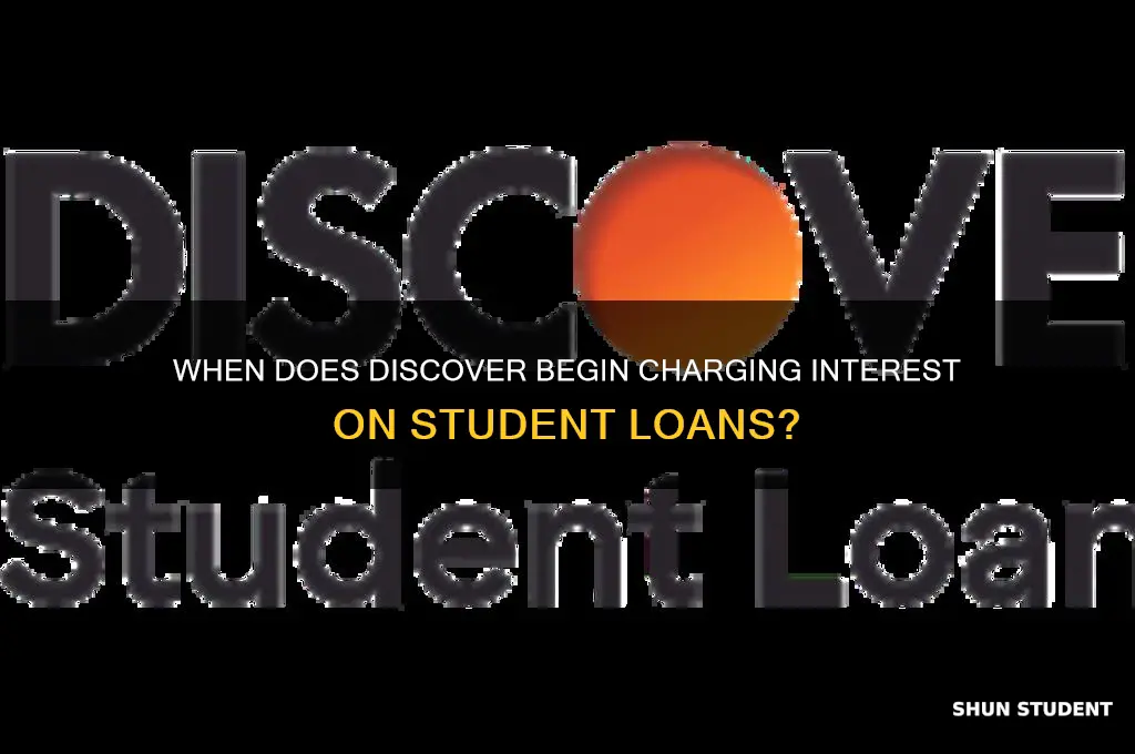 when will discover start charging interest on my student loan