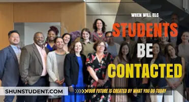 When Will ELC Students Receive Contact Information Updates?