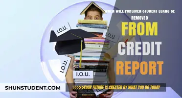 When Forgiven Student Loans Disappear from Your Credit Report
