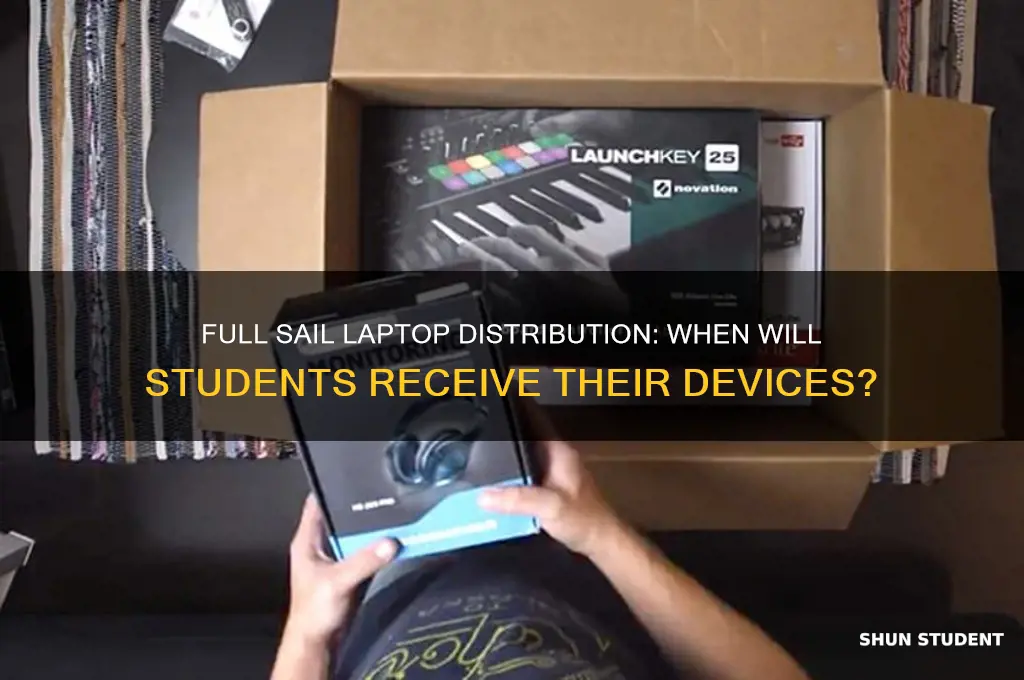 when will fullsail students get there laptops