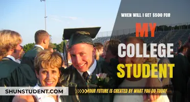 When Can College Students Expect a $500 Financial Boost?