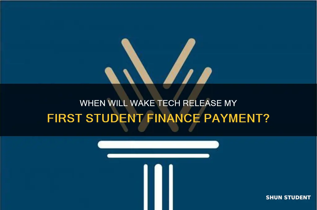 when will i get my first student finance payment waketech