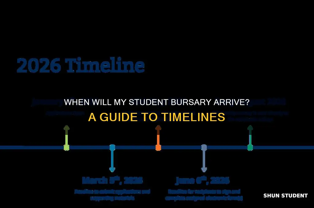 when will i get my student bursary