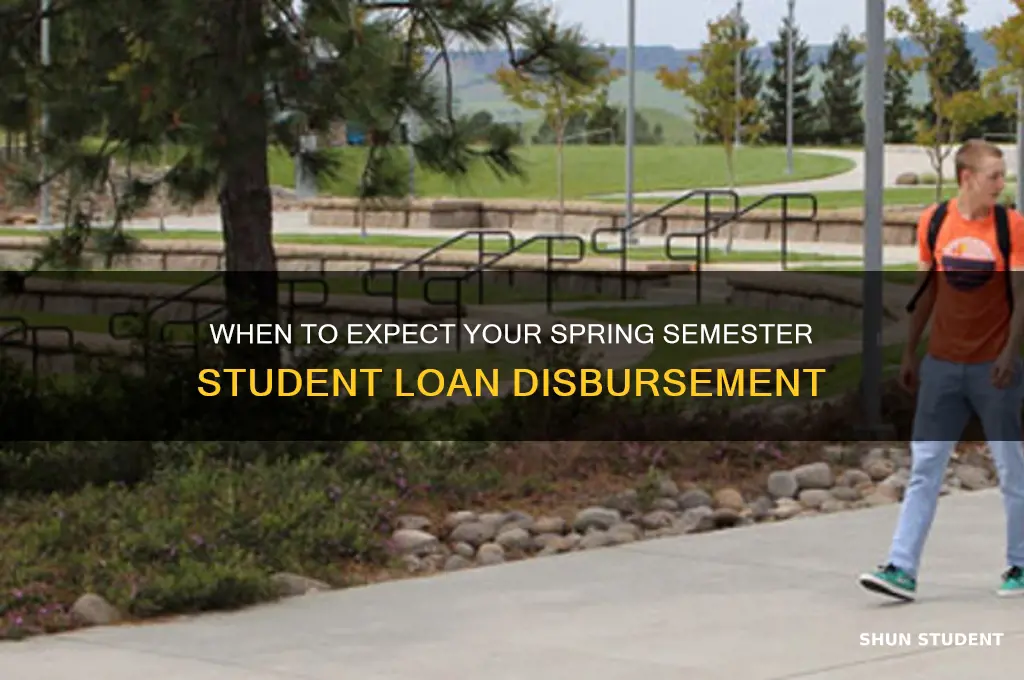 when will i get my student loan for spring semester
