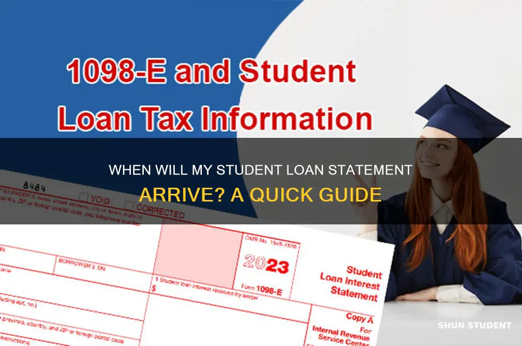 when will i get my student loan statement