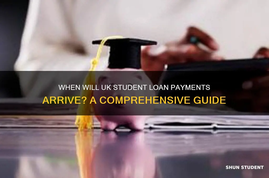 when will i get my student loan uk
