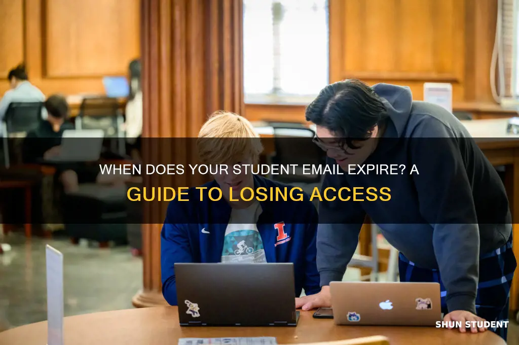 when will i lose my student email