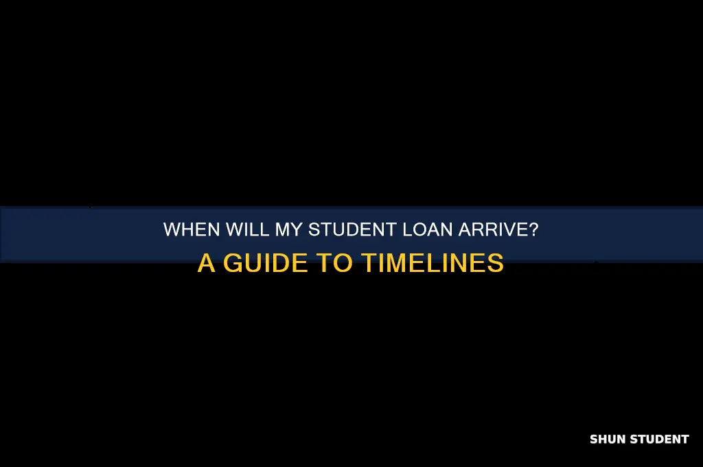 when will i receive my student loan