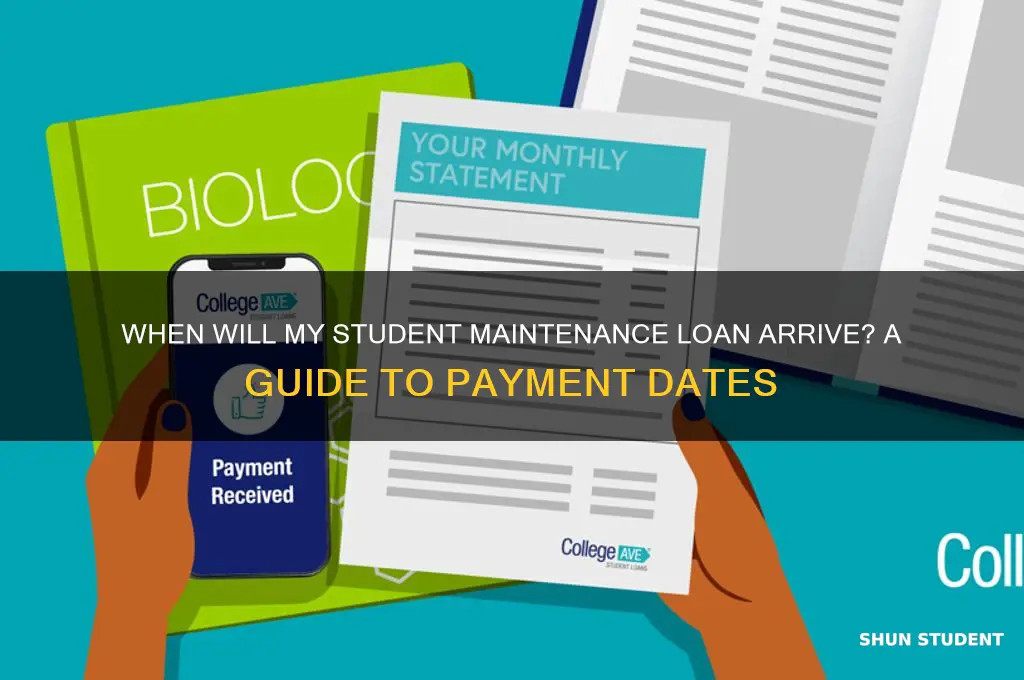 when will i receive my student maintenance loan