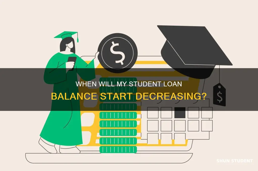 when will i see my student loan reduced