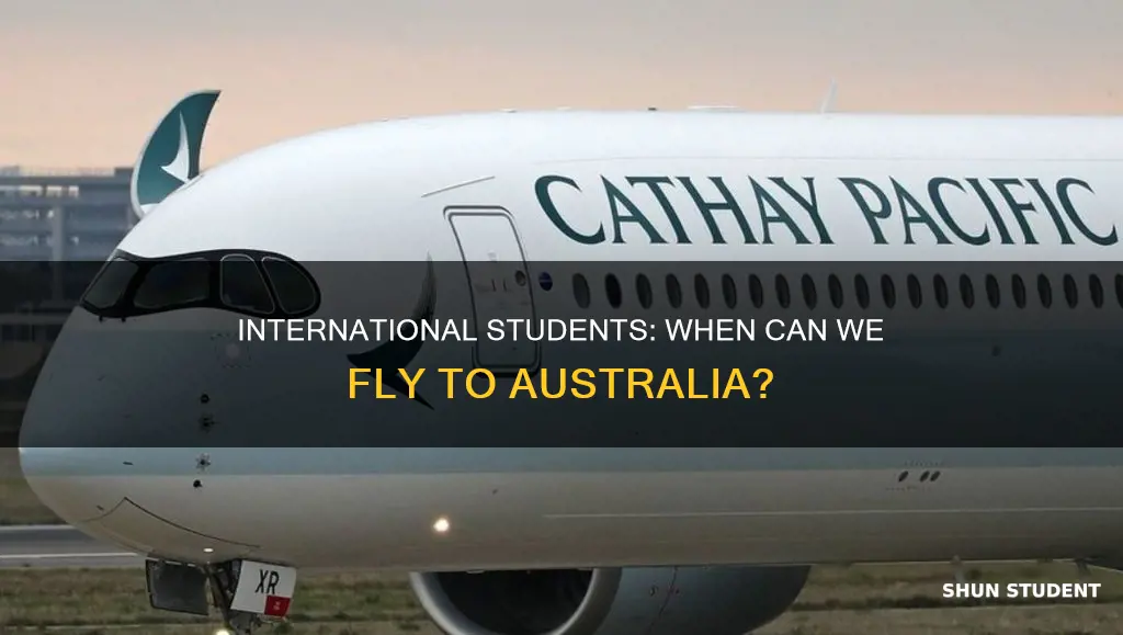when will international flights resume in australia for international students