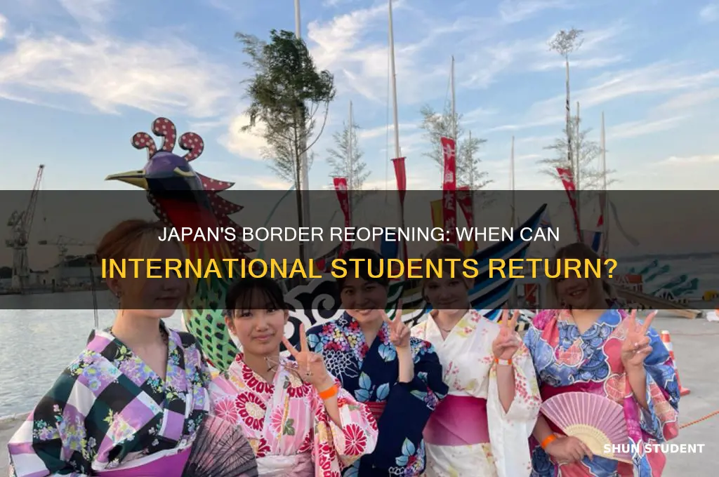 when will japan open borders for students