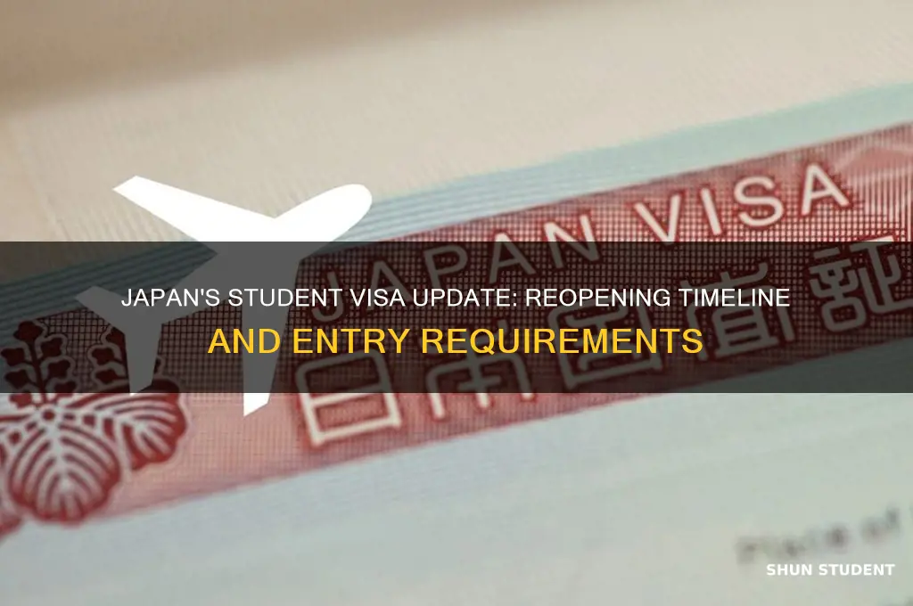when will japan reopen for students