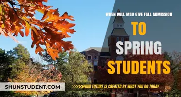 MSU Fall Admission Timeline for Spring Applicants: What to Expect
