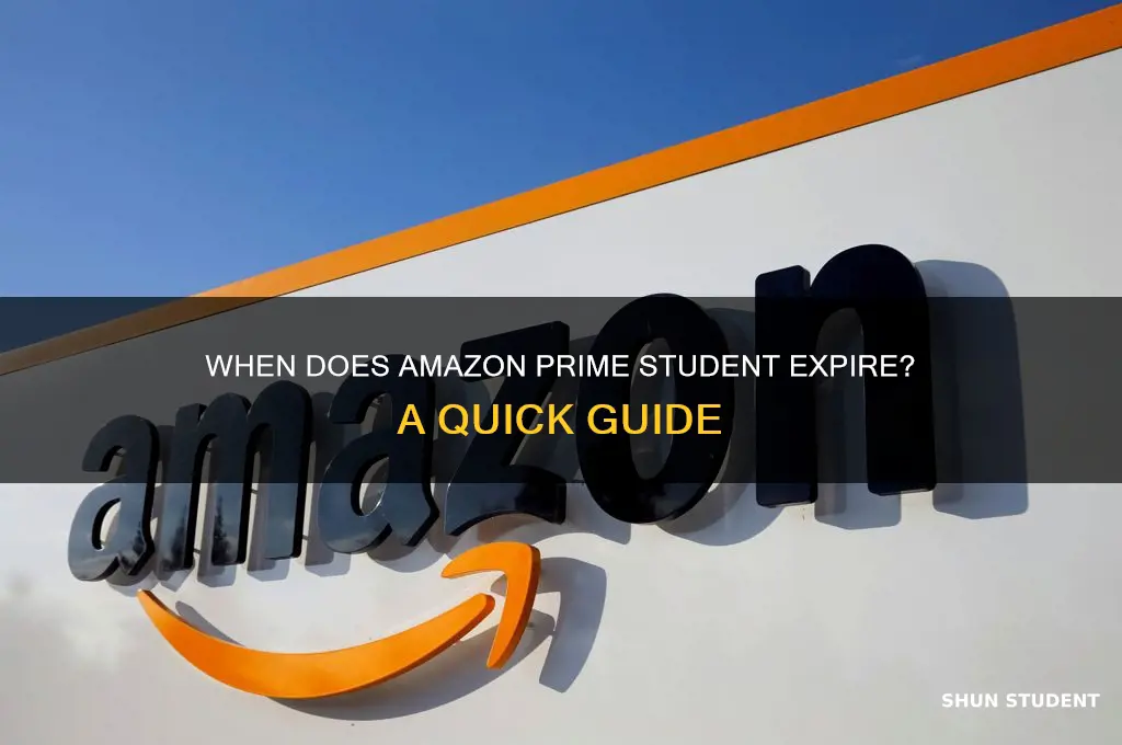 when will my amazon prime student expire