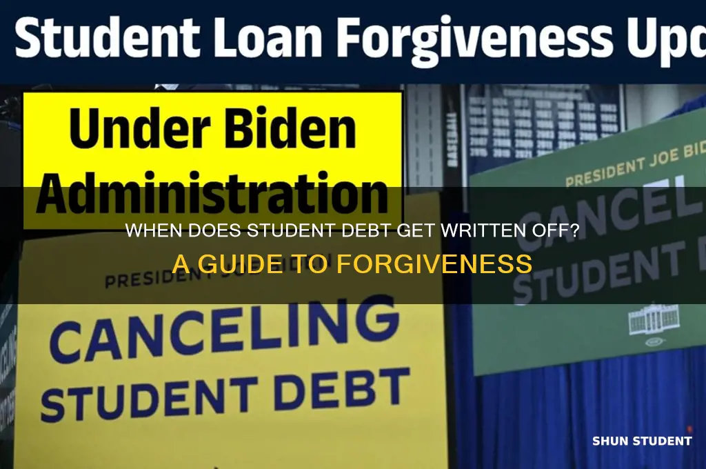 when will my student debt be written off