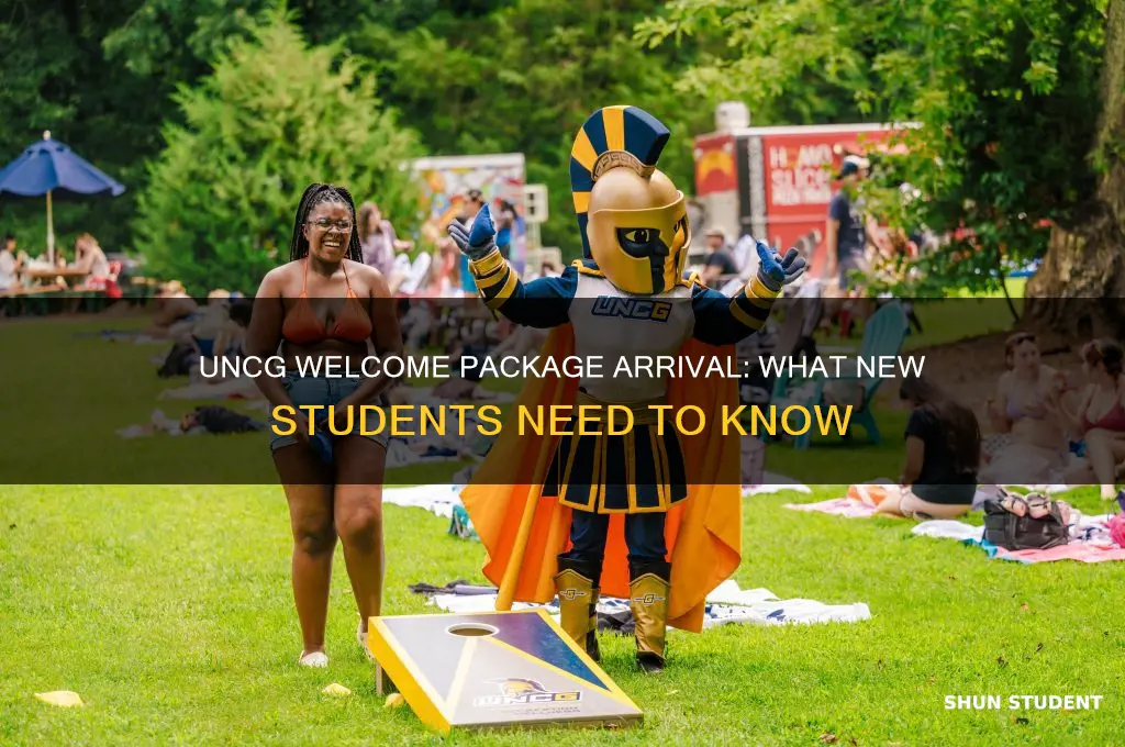 when will my student receive their welcome package at uncg