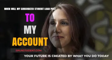 When Will My Subsidized Student Loan Post to My Account?