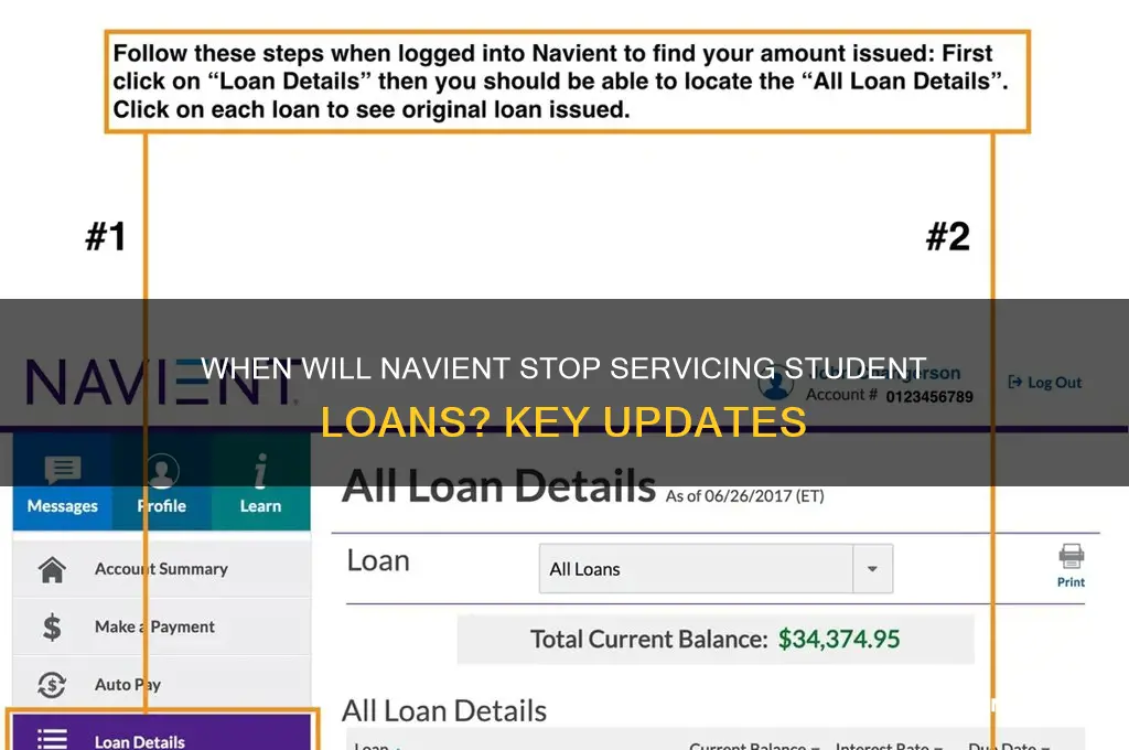 when will navient stop servicing student loans