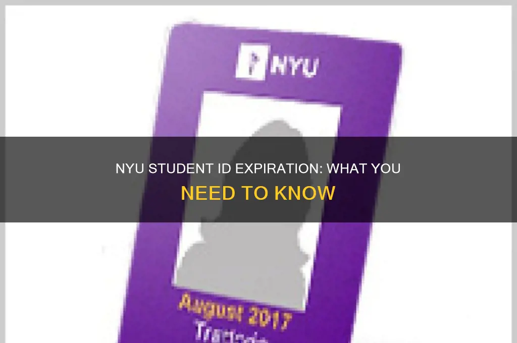 when will nyu student id expired