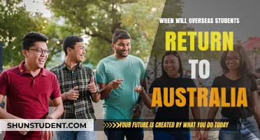 When Will Overseas Students Return to Australia: Predictions and Insights