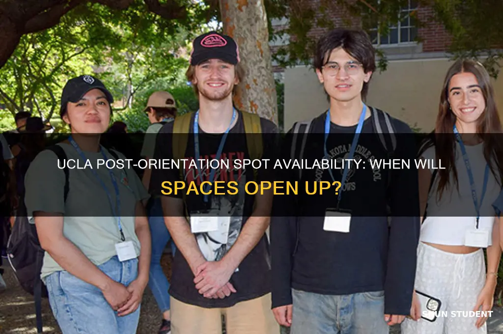 when will spots open after new students orienttion ujcla