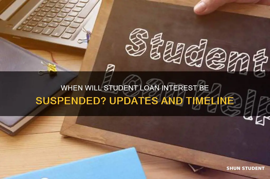 when will student loan interest be suspended