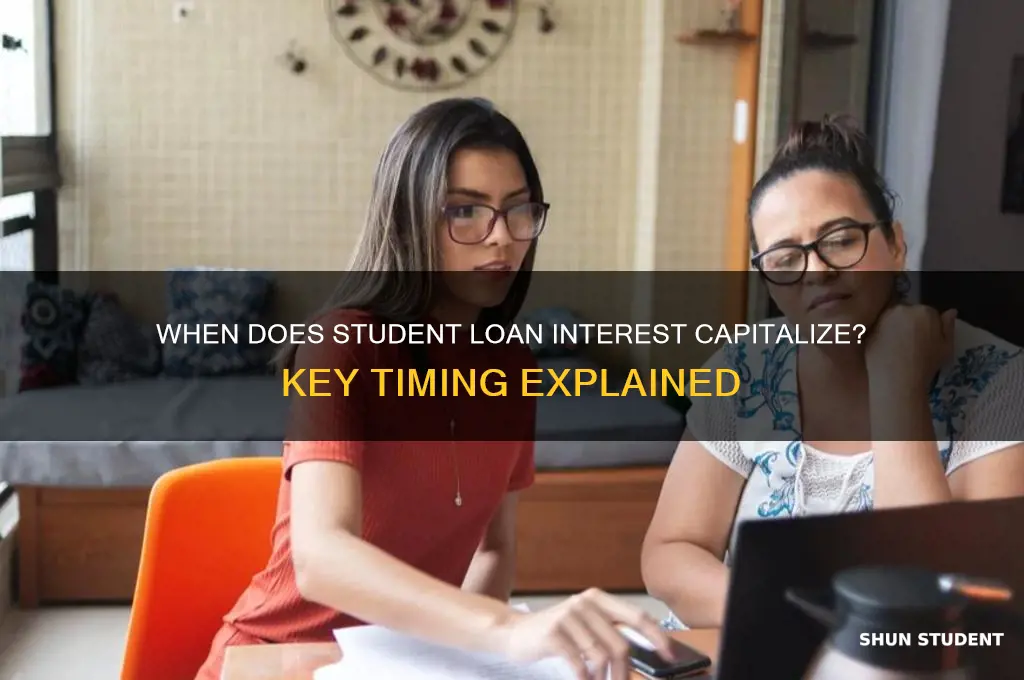when will student loan interest capitalize