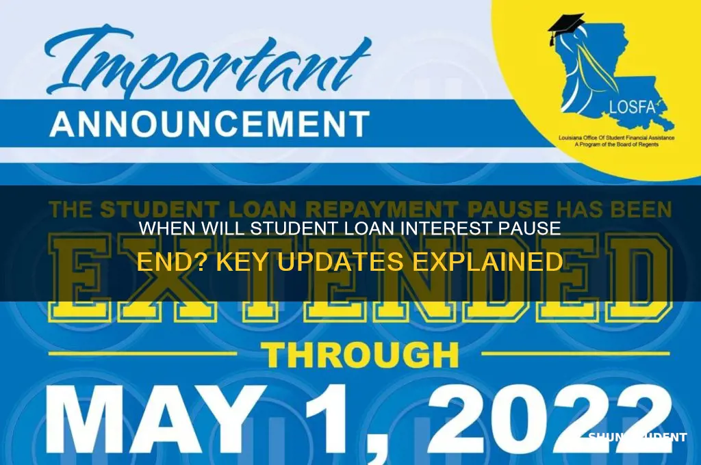 when will student loan interest stop