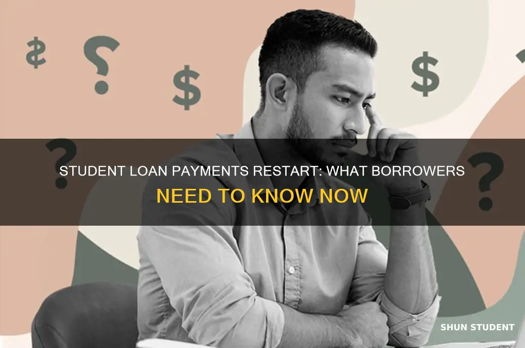 when will student loan payment restart