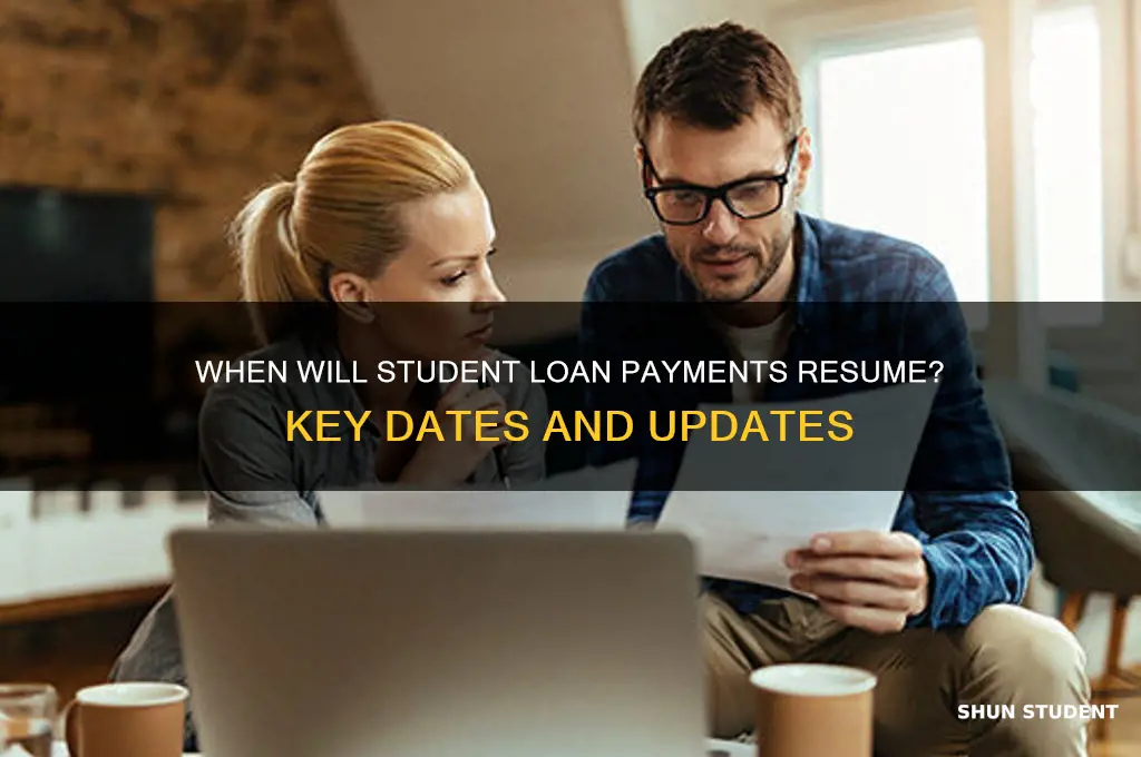 when will student loan payments be due
