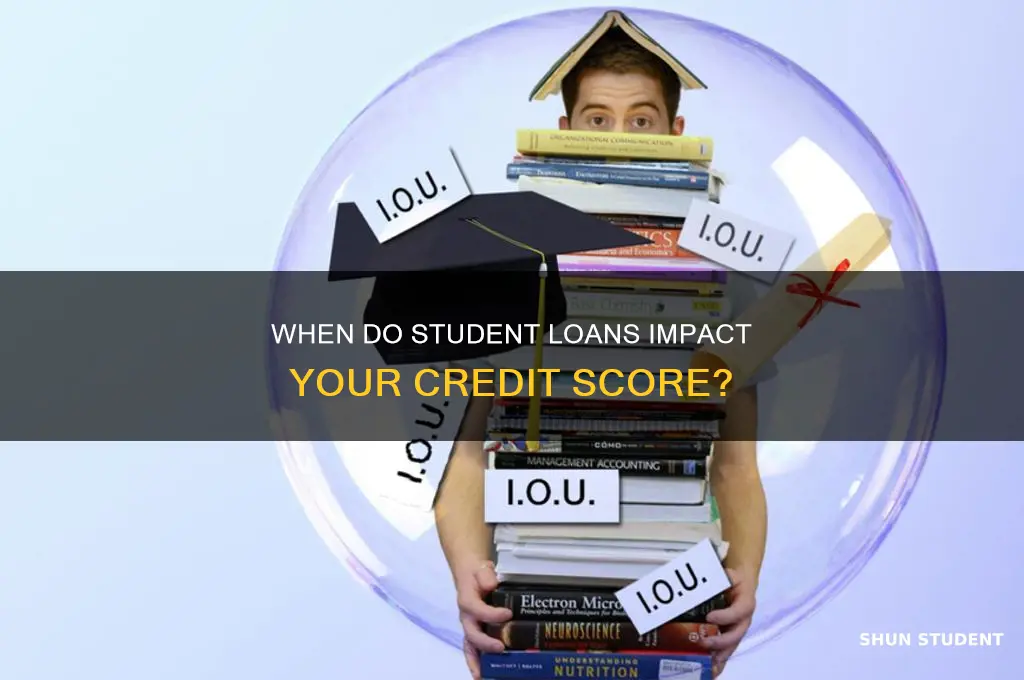 when will student loans affect credit